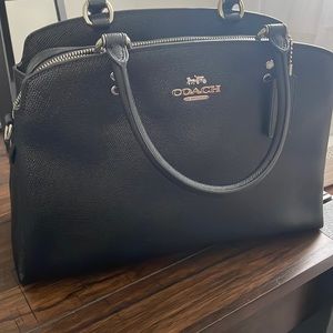 Black coach shoulder bag